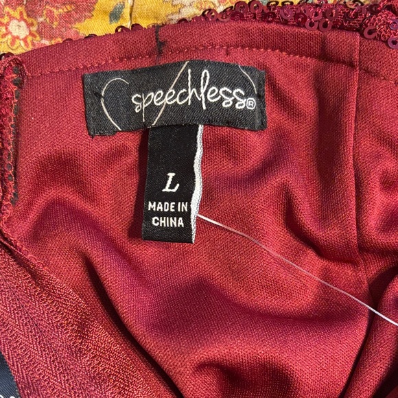 Speechless Deep Red Sequin Dress - Picture 2 of 11